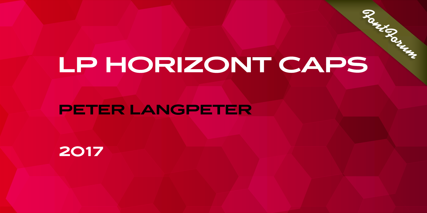 Przykładowa czcionka LP Horizont Caps #3